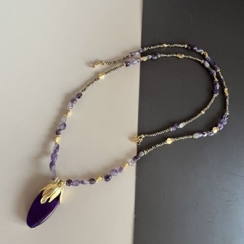 Ametist 90 cm. Kolye