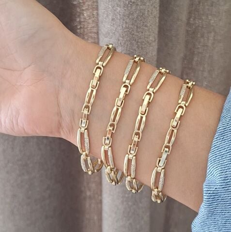 14 K ALTIN RENGİ XUPİNG BİLEKLİK