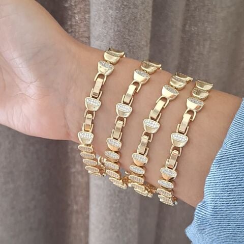 14 K ALTIN RENGİ XUPİNG BİLEKLİK