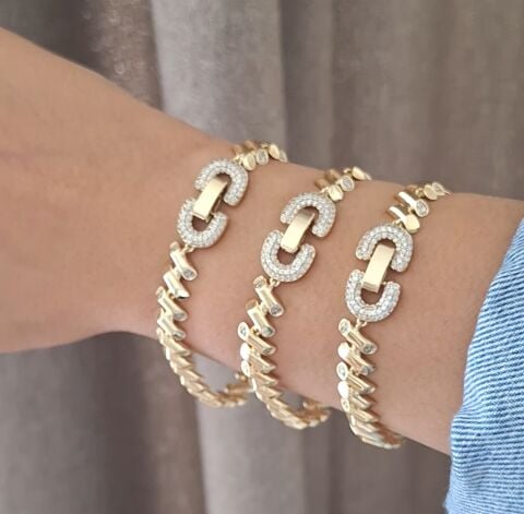 14 K ALTIN RENGİ XUPİNG BİLEKLİK