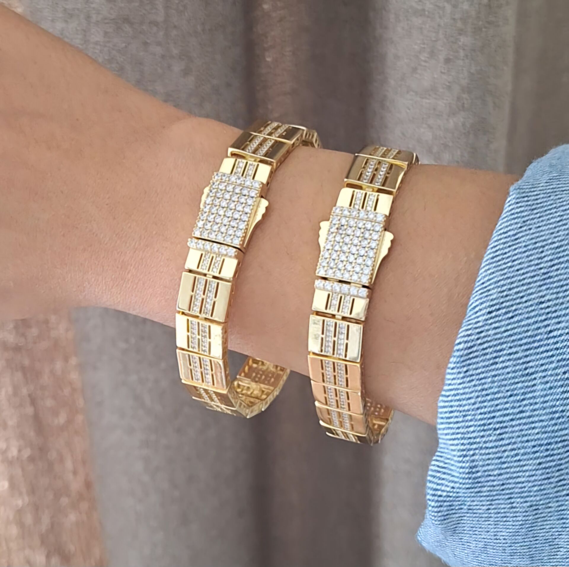 14 K ALTIN RENGİ XUPİNG GURMET BİLEKLİK