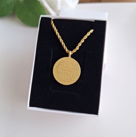 22 K ALTIN RENGİ REŞAT KOLYE 50 CM.