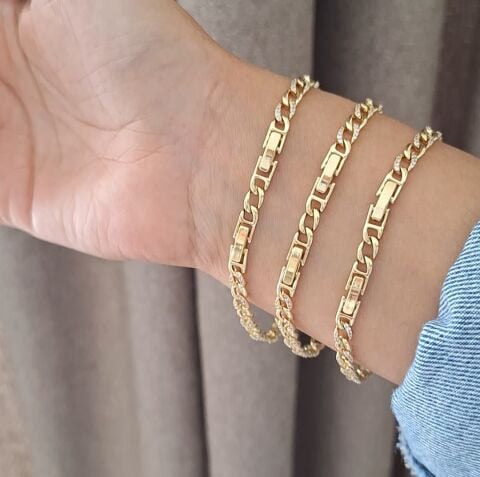 14 K ALTIN RENGİ İNCE XUPİNG BİLEKLİK