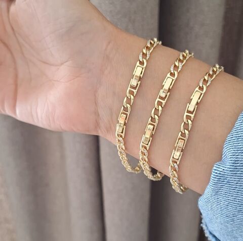 14 K ALTIN RENGİ İNCE XUPİNG BİLEKLİK