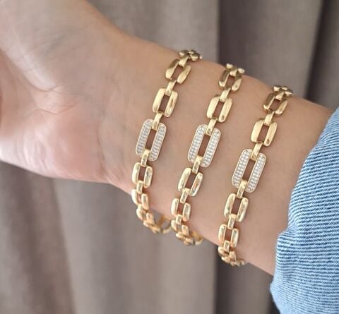 14 K ALTIN RENGİ XUPİNG BİLEKLİK