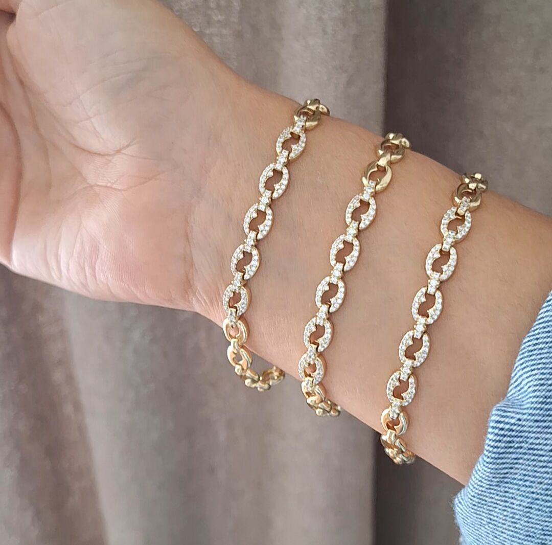 14 K ALTIN RENGİ XUPİNG BİLEKLİK