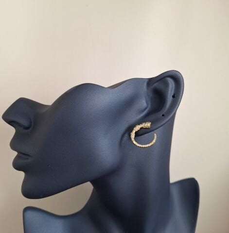 14 K ALTIN RENGİ XUPİNG KÜPE