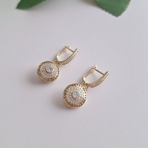 14 K ALTIN RENGİ XUPİNG KÜPE