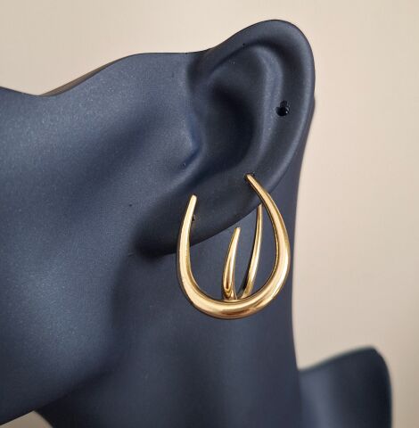 14 K ALTIN RENGİ XUPİNG KÜPE