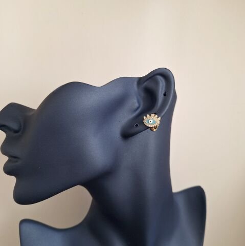 XUPİNG GÖZ KÜPE 14 AYAR ALTIN RENGİ