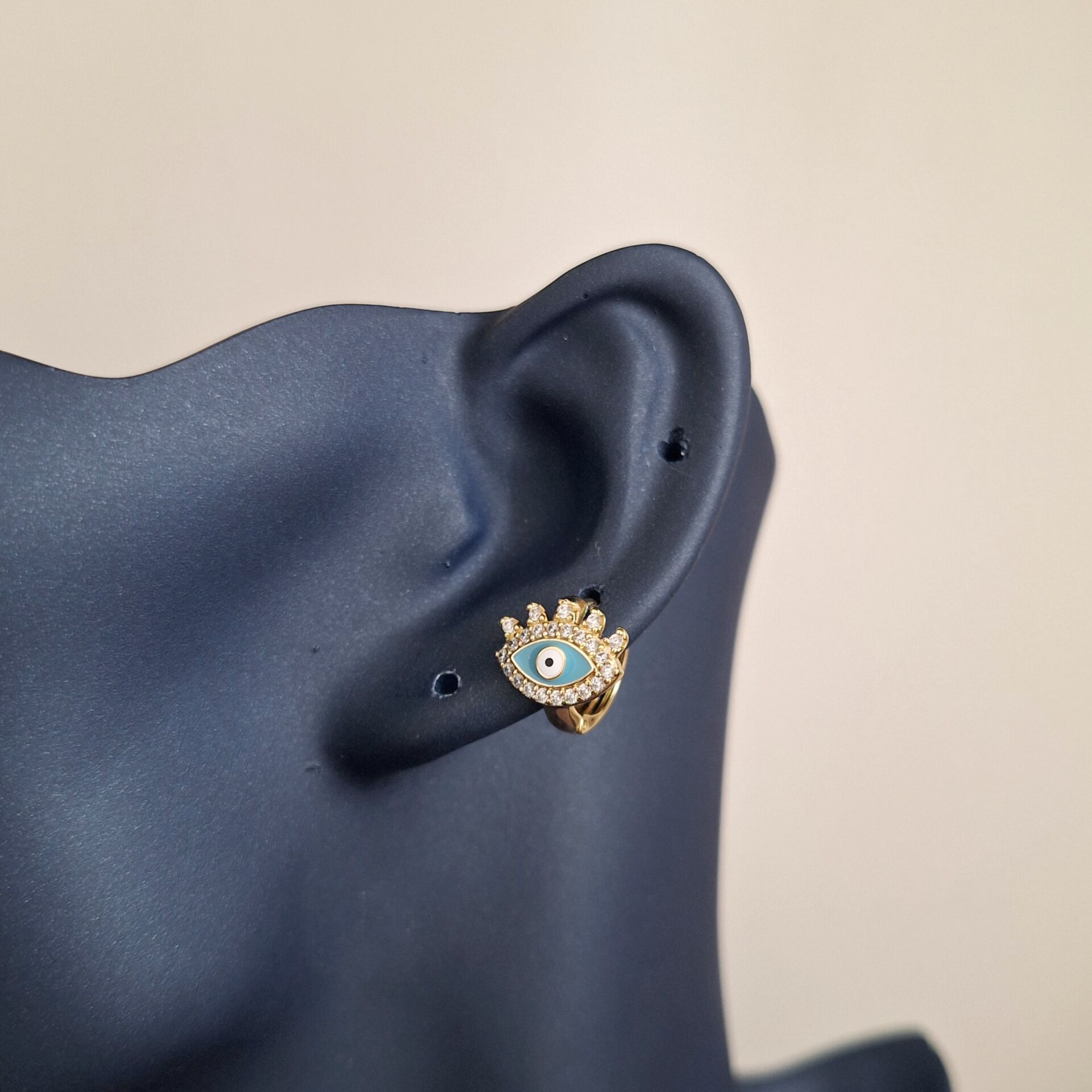 XUPİNG GÖZ KÜPE 14 AYAR ALTIN RENGİ