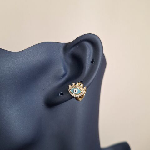 XUPİNG GÖZ KÜPE 14 AYAR ALTIN RENGİ