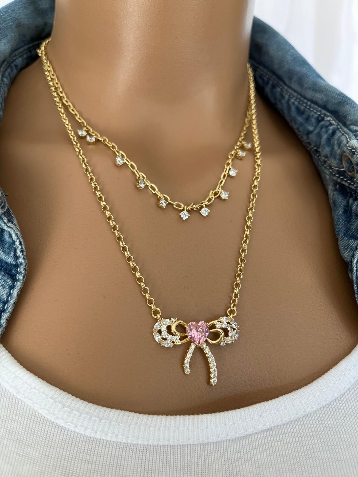 XUPING KENDİNDEN İKİLİ KOLYE