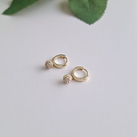 MİNİ BOY XUPİNG KÜPE 14 AYAR ALTIN RENGİ