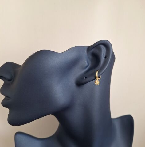 MİNİ BOY XUPİNG KÜPE 14 AYAR ALTIN RENGİ