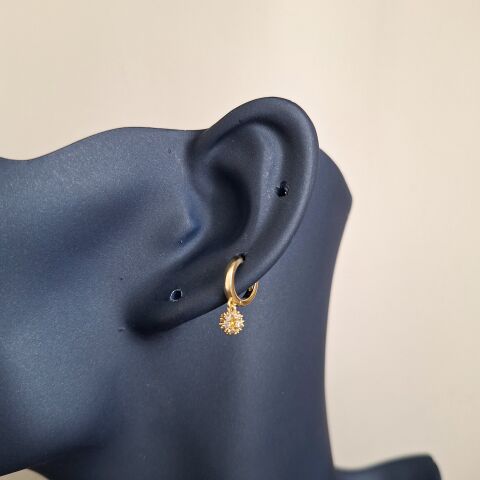 MİNİ BOY XUPİNG KÜPE 14 AYAR ALTIN RENGİ