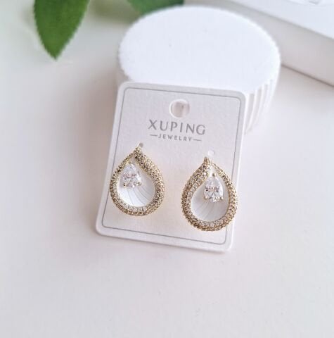 14 K ALTIN RENGİ XUPİNG KÜPE