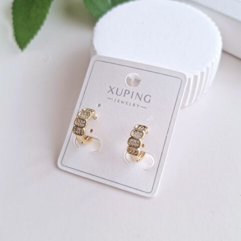 KÜÇÜK BOY XUPİNG KÜPE 14 AYAR ALTIN RENGİ