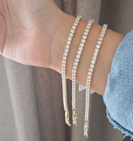 XUPİNG SUYOLU BİLEKLİK 14 AYAR ALTIN RENGİ