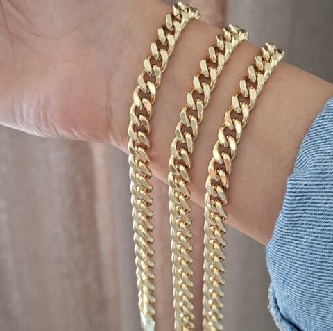 TAŞSIZ XUPİNG BİLEKLİK 14 AYAR ALTIN RENGİ