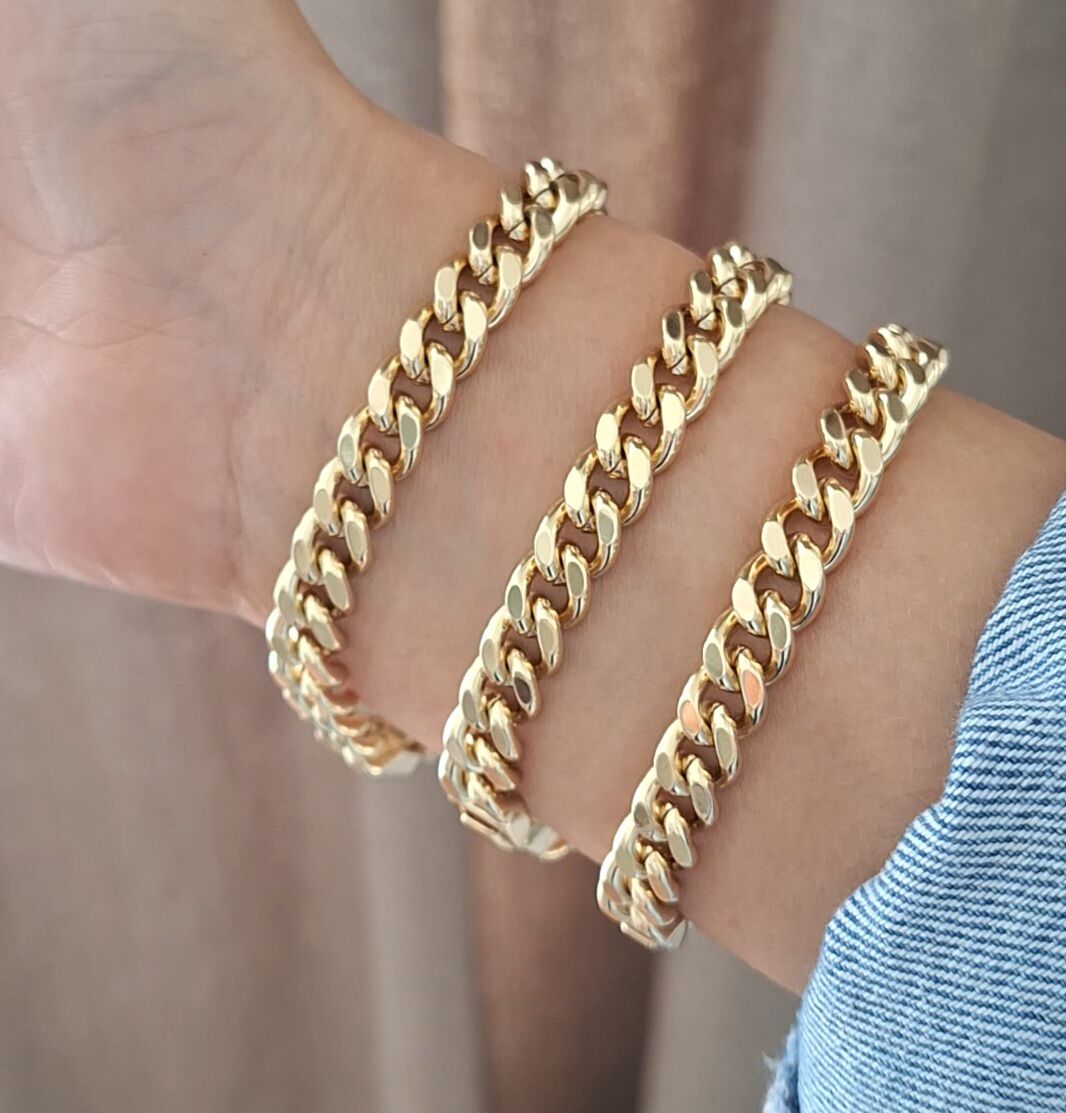 TAŞSIZ XUPİNG BİLEKLİK 14 AYAR ALTIN RENGİ