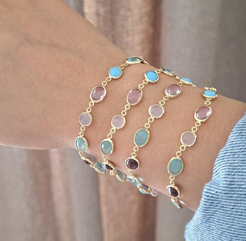 RENKLİ TAŞLI XUPİNG BİLEKLİK