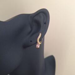 Xuping Küpe ( Pembe Taşlı)