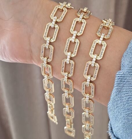 14 K ALTIN RENGİ XUPİNG BİLEKLİK