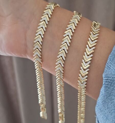 14 K ALTIN RENGİ XUPİNG BİLEKLİK