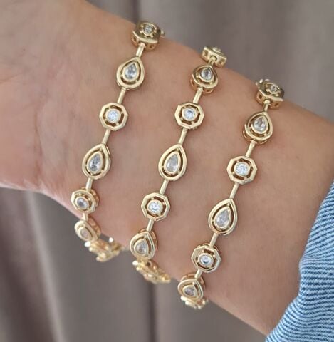 14 K ALTIN RENGİ XUPİNG BİLEKLİK