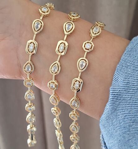 14 K ALTIN RENGİ XUPİNG BİLEKLİK