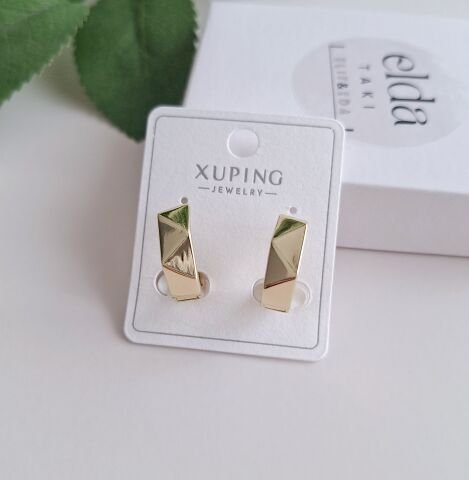 14 K ALTIN RENGİ TAŞSIZ XUPİNG KÜPE