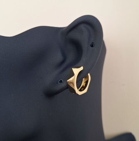 14 K ALTIN RENGİ TAŞSIZ XUPİNG KÜPE