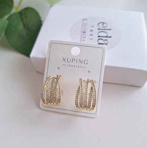 14 K ALTIN RENGİ XUPİNG KÜPE