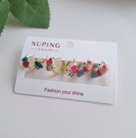 XUPING 6'lı KÜPE SETİ