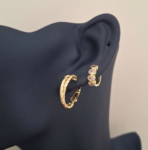 14 K ALTIN RENGİ XUPİNG  KÜPE 2 Çift ( 4 Adet)