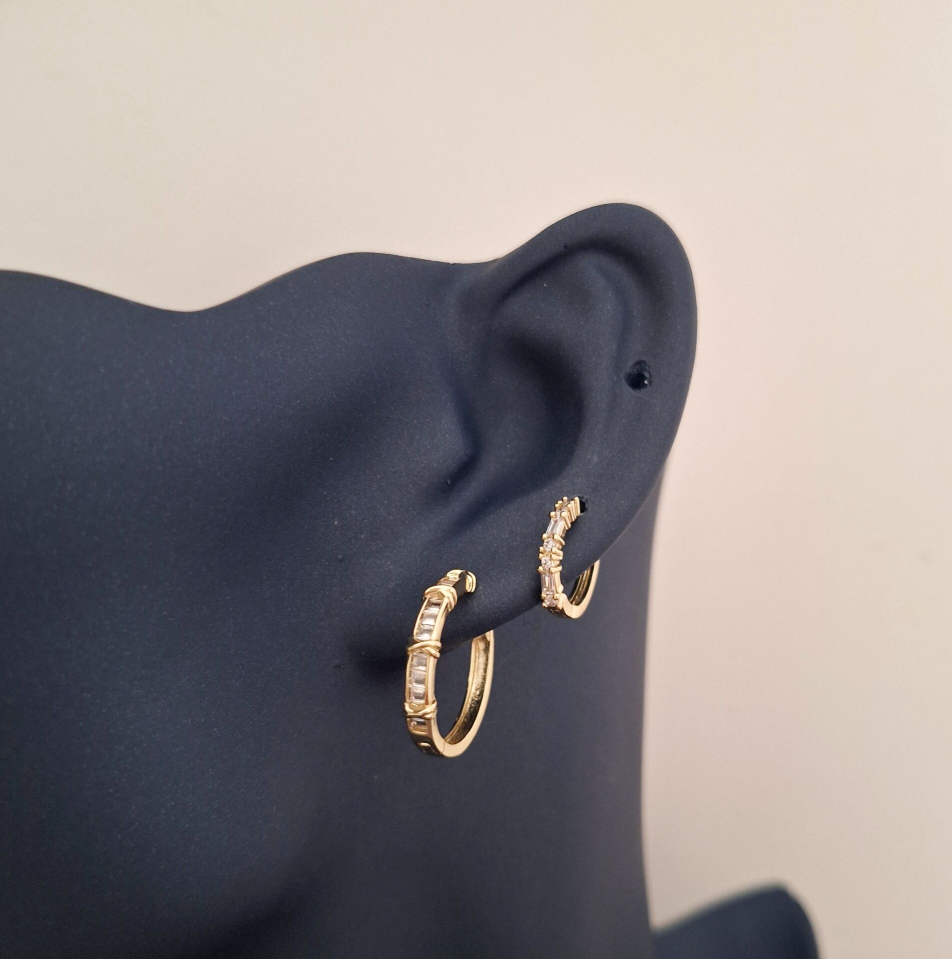 14 K ALTIN RENGİ XUPİNG  KÜPE 2 Çift ( 4 Adet)