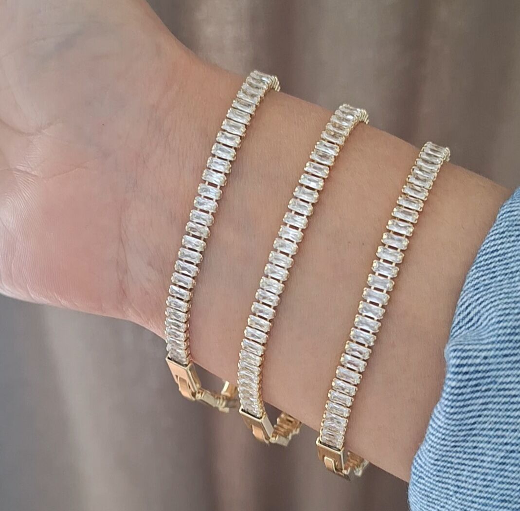 XUPİNG BAGET MODEL SUYOLU BİLEKLİK 14 AYAR ALTIN RENGİ