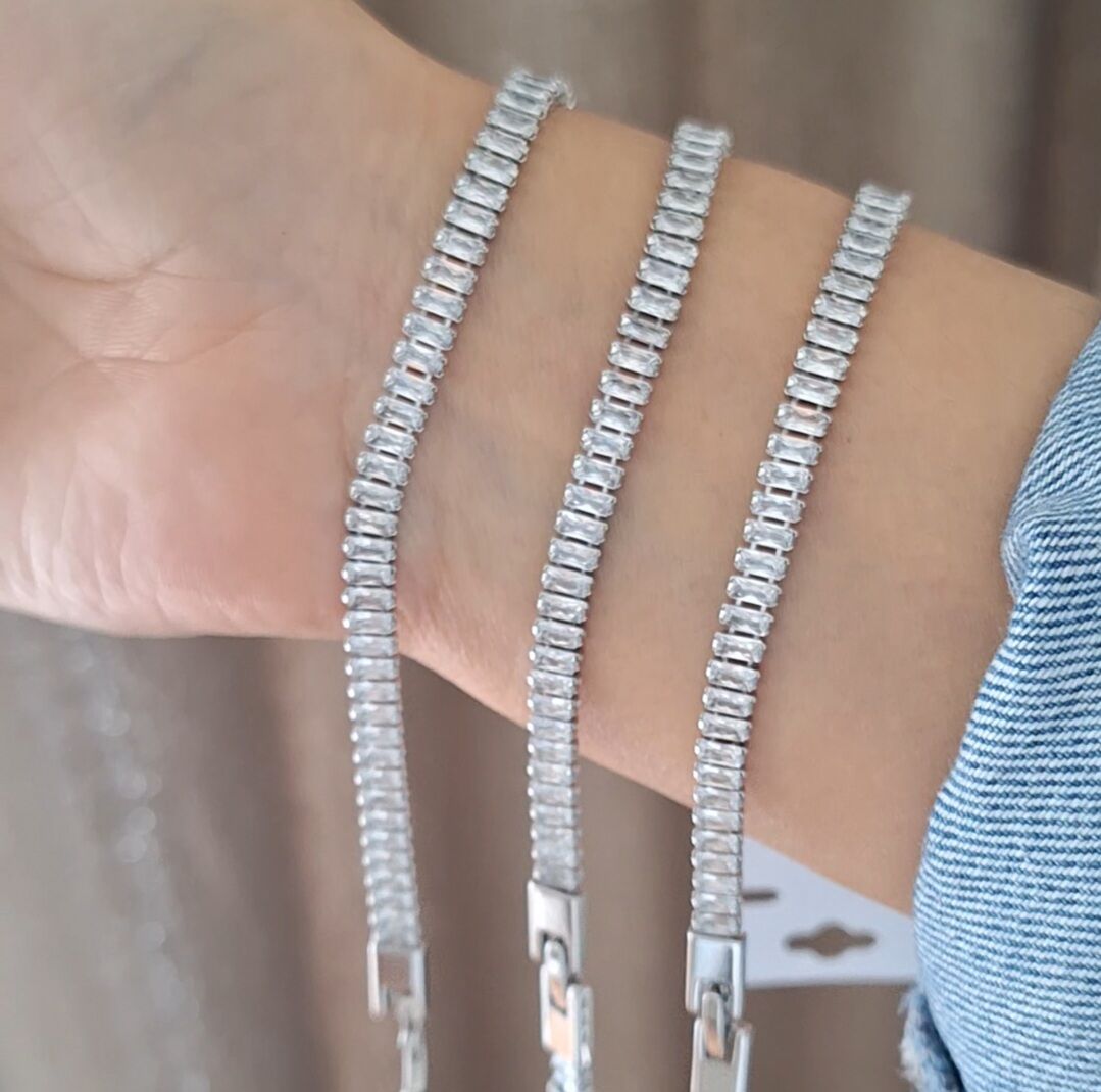 XUPİNG GÜMÜŞ RENK BAGET MODEL SUYOLU BİLEKLİK