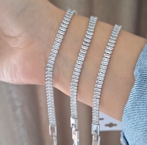 XUPİNG GÜMÜŞ RENK BAGET MODEL SUYOLU BİLEKLİK