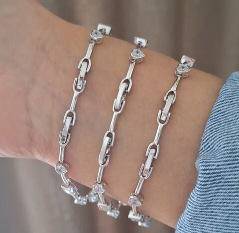 XUPİNG GÜMÜŞ RENK BİLEKLİK