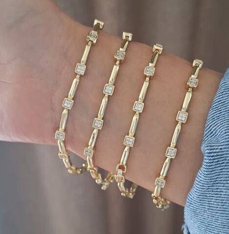 14 K ALTIN RENGİ XUPİNG BİLEKLİK