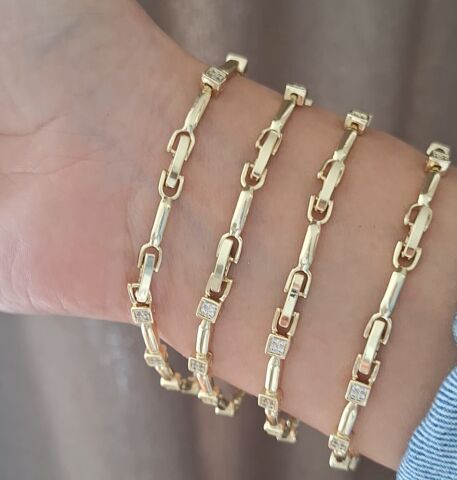 14 K ALTIN RENGİ XUPİNG BİLEKLİK