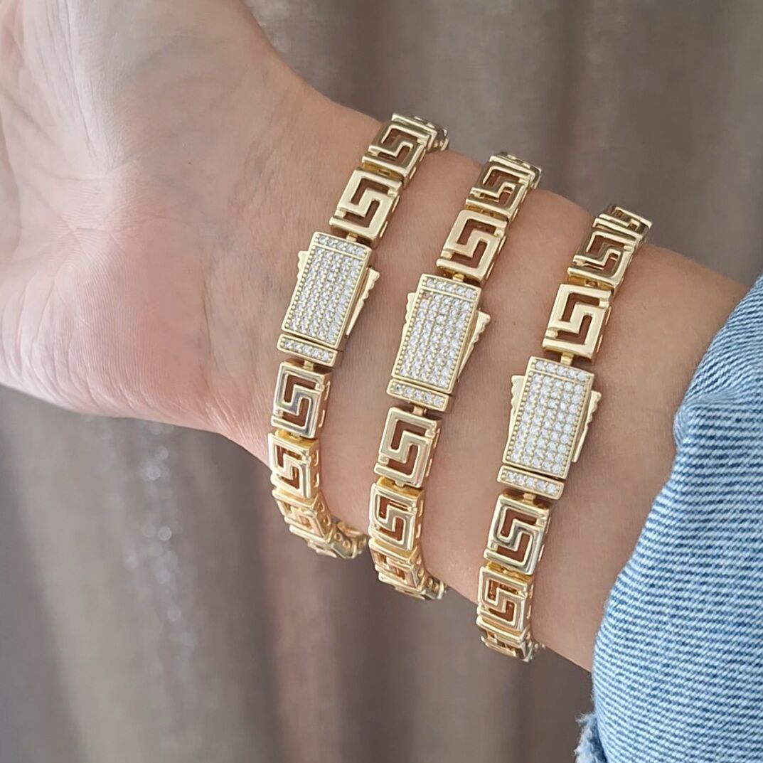 GURMET MODEL XUPİNG BİLEKLİK 14 AYAR ALTIN RENGİ