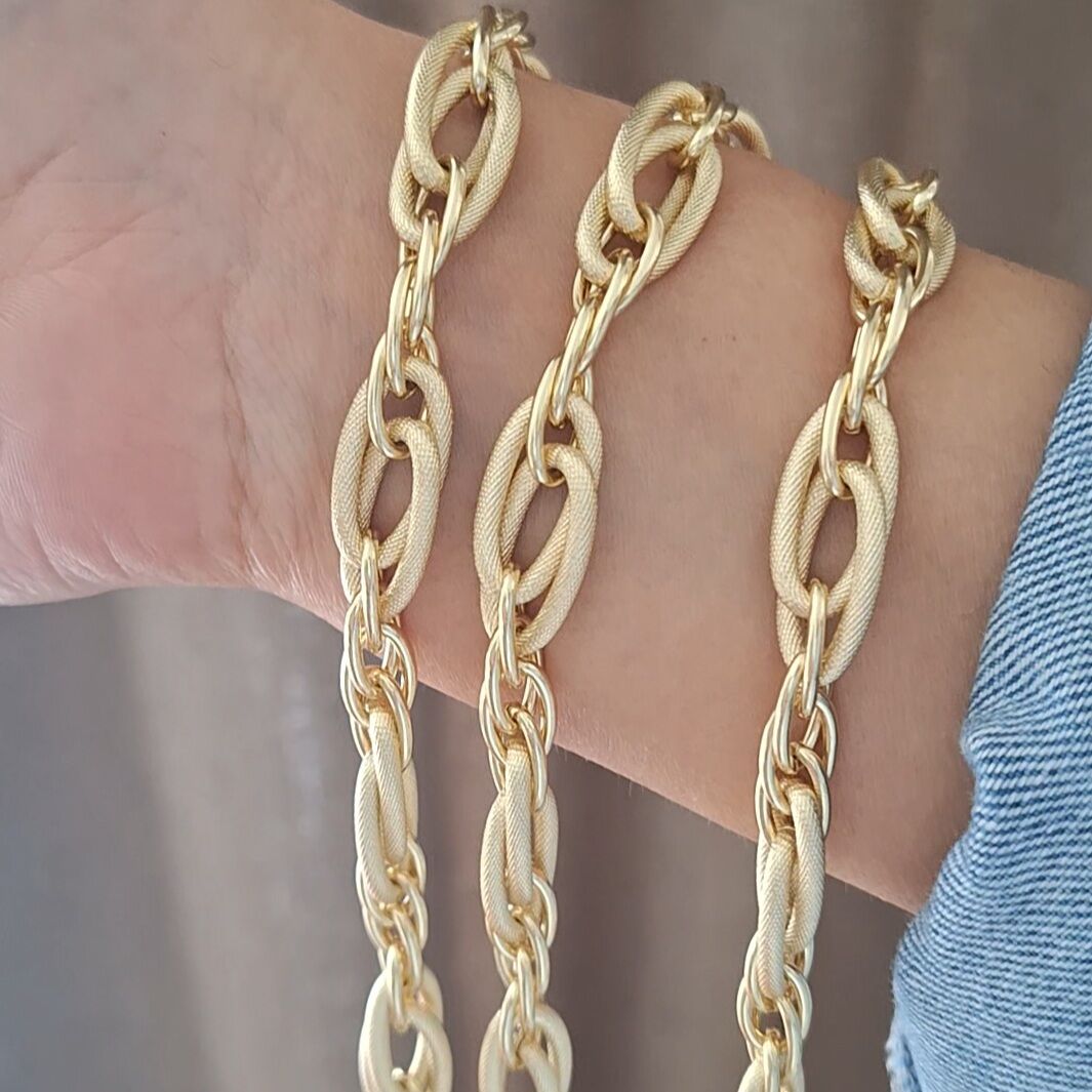 14 K ALTIN RENGİ XUPİNG TAŞSIZ BİLEKLİK