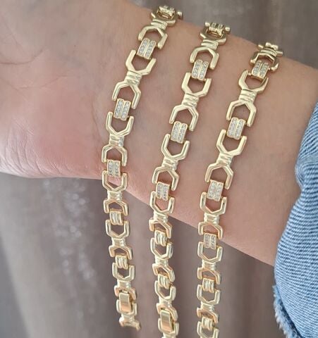 14 K ALTIN RENGİ XUPİNG  BİLEKLİK