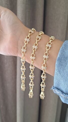 14 AYAR ALTIN RENGİ XUPİNG BİLEKLİK