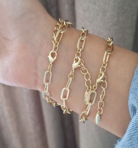 14 AYAR ALTIN RENGİ XUPİNG BİLEKLİK