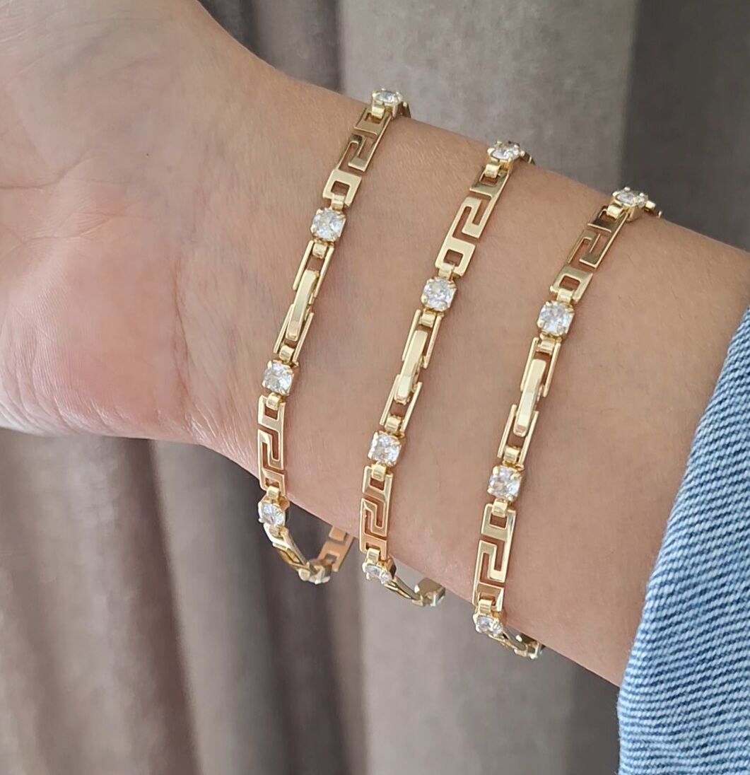 14 AYAR ALTIN RENGİ XUPİNG BİLEKLİK