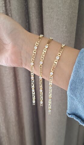 14 AYAR ALTIN RENGİ XUPİNG BİLEKLİK